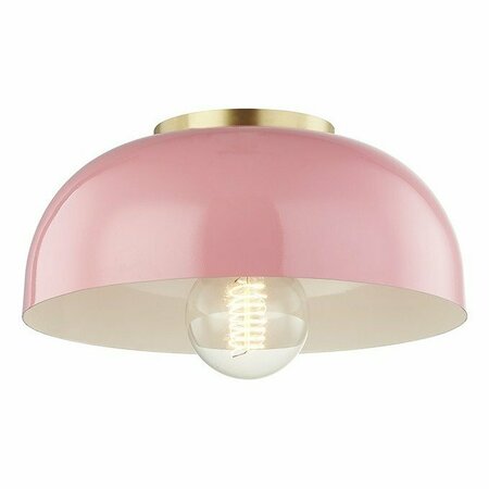 MITZI 1 Light Small Semi Flush H199501S-AGB/PK